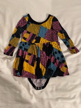 Little Sleepies Patchwork Print Long Sleeve Dress - Sally Dress